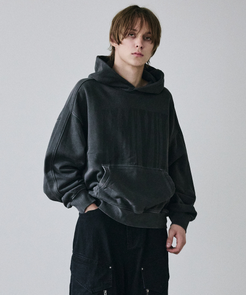 MAISON MINED(メゾンミネド)の「MMXVIII VINTAGE HOODIE BLACK(パーカー・レディース・その他・SMALL/MEDIUM/LARGE)」の8枚目の写真