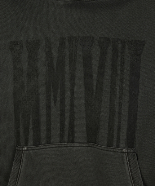 MAISON MINED(メゾンミネド)の「MMXVIII VINTAGE HOODIE BLACK(パーカー・レディース・その他・SMALL/MEDIUM/LARGE)」の2枚目の写真