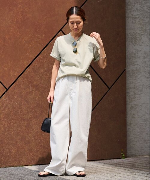 FRAMeWORK(フレームワーク)の「≪追加≫ATON/エイトン FRESCA SINGLE JERSEY STANDARD Tシャツ(Tシャツ/カットソー・レディース・イエロー/ベージュ/ブルー・FREE)」の16枚目の写真