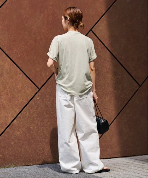 FRAMeWORK(フレームワーク)の「≪追加≫ATON/エイトン FRESCA SINGLE JERSEY STANDARD Tシャツ(Tシャツ/カットソー・レディース・イエロー/ベージュ/ブルー・FREE)」の18枚目の写真
