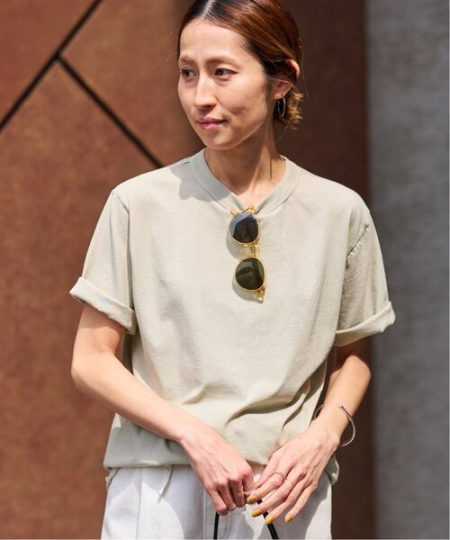 FRAMeWORK(フレームワーク)の「≪追加≫ATON/エイトン FRESCA SINGLE JERSEY STANDARD Tシャツ(Tシャツ/カットソー・レディース・イエロー/ベージュ/ブルー・FREE)」の20枚目の写真