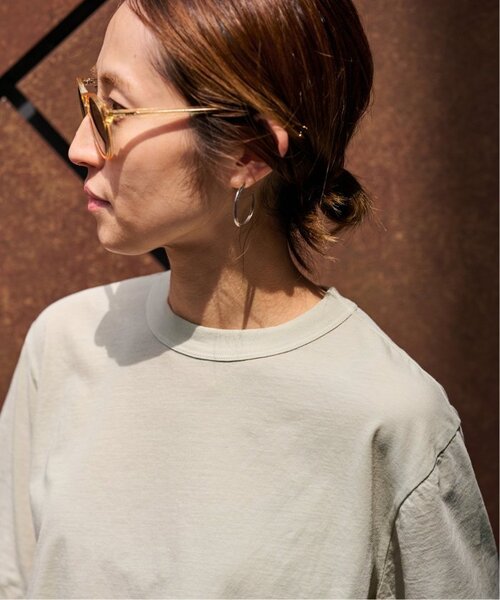 FRAMeWORK(フレームワーク)の「≪追加≫ATON/エイトン FRESCA SINGLE JERSEY STANDARD Tシャツ(Tシャツ/カットソー・レディース・イエロー/ベージュ/ブルー・FREE)」の4枚目の写真
