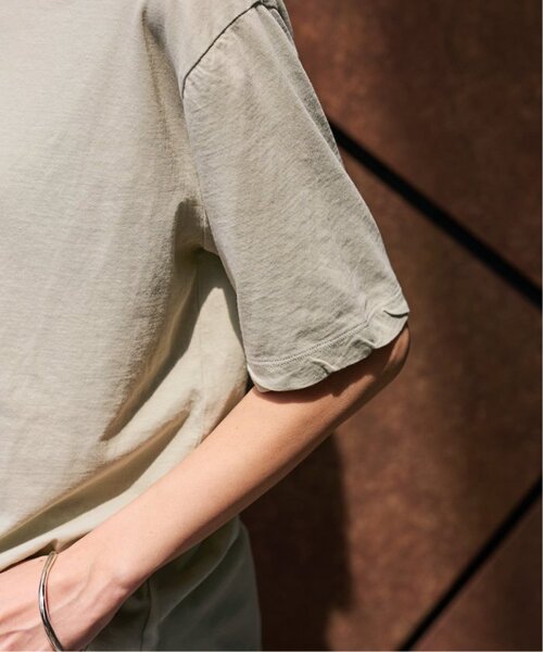 FRAMeWORK(フレームワーク)の「≪追加≫ATON/エイトン FRESCA SINGLE JERSEY STANDARD Tシャツ(Tシャツ/カットソー・レディース・イエロー/ベージュ/ブルー・FREE)」の5枚目の写真