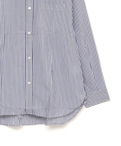 STYLISE（スタイライズ）の「【FACETASM】WRINKLE PLEAT SHORT / ネイビーストライプ [MYK-SH-03]（シャツ/ブラウス・メンズ・ネイビー・M）」の7枚目の写真