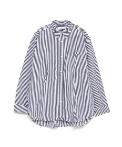 STYLISE（スタイライズ）の「【FACETASM】WRINKLE PLEAT SHORT / ネイビーストライプ [MYK-SH-03]（シャツ/ブラウス・メンズ・ネイビー・M）」の9枚目の写真