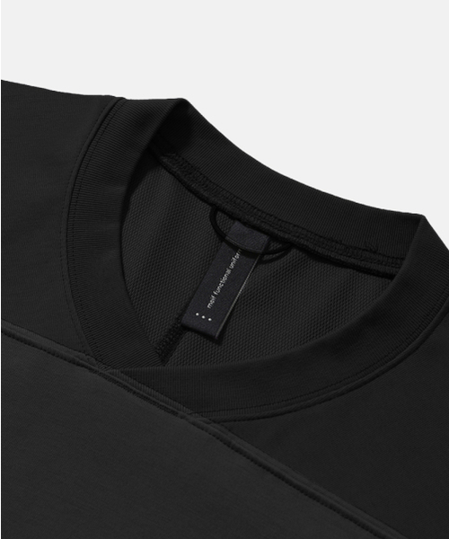 MOIF（モイフ）の「[SS26] WIDE VARSITY H/S TEE / BLACK（Tシャツ/カットソー・メンズ・その他・1(S)/2(M)/3(L)）」の3枚目の写真