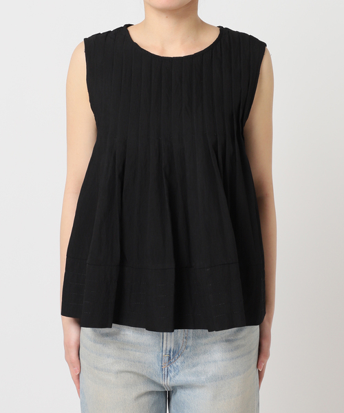 U by SPICK&SPAN（ユーバイスピックアンドスパン）の「UBY Spick & Span タックブラウス（シャツ/ブラウス・レディース・ブラック/ホワイト・FREE）」の14枚目の写真