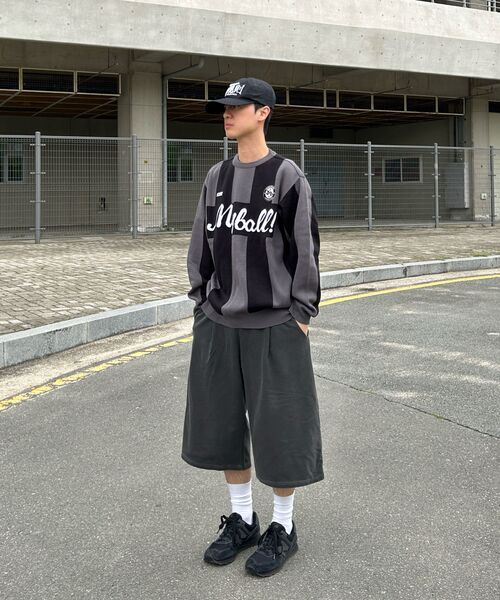 GAKKAI UNIONS（ガッカイユニオンズ）の「ワンタック8部スウェットピグメントバミューダパンツチャコール（その他パンツ・メンズ・その他・SMALL/MEDIUM/LARGE/X-LARGE）」の6枚目の写真