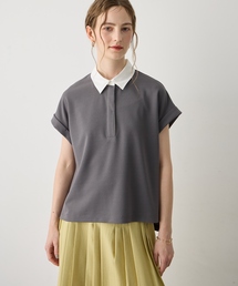 LE SOUK HOLIDAY（ルスークホリデー）の「《WEB限定》配色襟付きジャガードカットソープルオーバー（Tシャツ/カットソー）」
