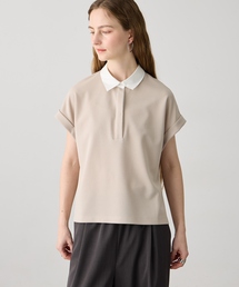 LE SOUK HOLIDAY（ルスークホリデー）の「《WEB限定》配色襟付きジャガードカットソープルオーバー（Tシャツ/カットソー）」