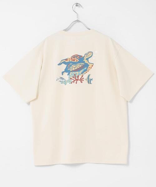URBAN RESEARCH Sonny Label（アーバンリサーチサニーレーベル）の「HIROCKSHOWコラボTシャツ TURTLE（Tシャツ/カットソー・メンズ・スミクロ/オフホワイト・MEDIUM/LARGE）」の4枚目の写真