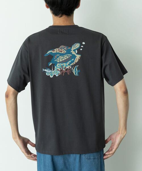 URBAN RESEARCH Sonny Label（アーバンリサーチサニーレーベル）の「HIROCKSHOWコラボTシャツ TURTLE（Tシャツ/カットソー・メンズ・スミクロ/オフホワイト・MEDIUM/LARGE）」の8枚目の写真