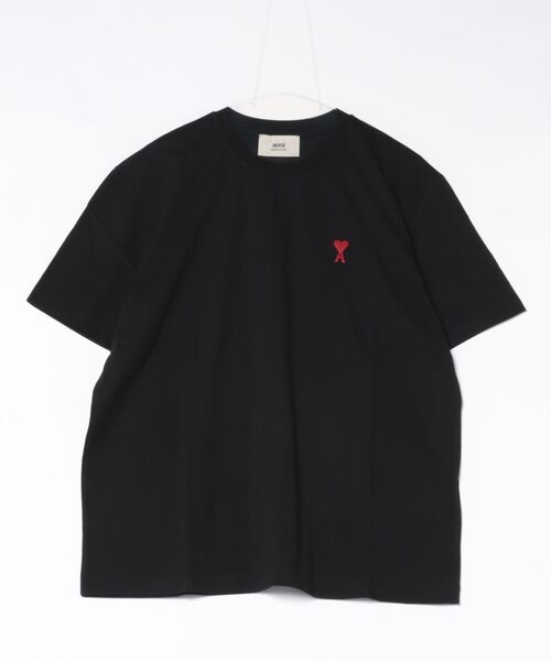 AMI Alexandre Mattiussi(アミアレクサンドルマテュッシ)の「【AMI PARIS】アミ パリス Small Heart Logo Hale T-Shirt ワンポイント ロゴ Tシャツ(Tシャツ/カットソー・メンズ・ホワイト/ブラック・M/L/XL)」の10枚目の写真