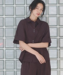 【接触冷感】半袖ボックスシャツ