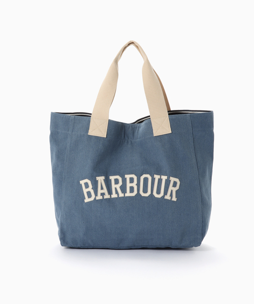 Barbour(バブアー)の「Barbour / バブアー emily denim tote bag(トートバッグ・メンズ・ネイビー・FREE)」の2枚目の写真