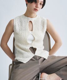 CODE A（コードエー）の「cloudy open back tank（ニット/セーター）」