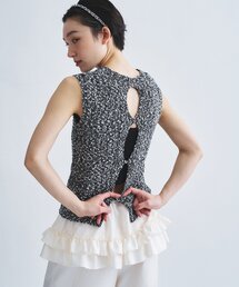CODE A（コードエー）の「cloudy open back tank（ニット/セーター）」