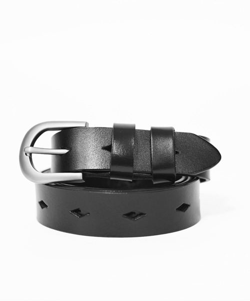 MinoriTY(マイノリティ)の「【MinoriTY】スプリットレザーアイレットベルト メンズ ウィメンズ ユニセックス(ベルト・メンズ・ブラック/ブラウン・FREE)」の4枚目の写真