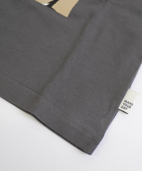 MAKE YOUR DAY(メイクユアデイ)の「うにょうにょプリント半袖Tシャツ(Tシャツ/カットソー・メンズ・チャコールグレー/オフホワイト・M/L)」の15枚目の写真