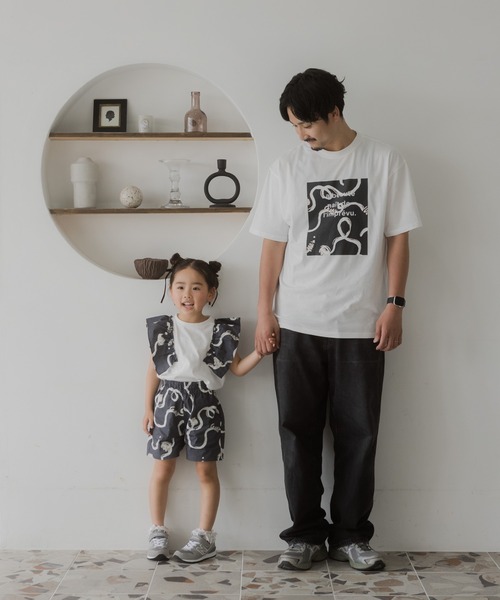 MAKE YOUR DAY(メイクユアデイ)の「うにょうにょプリント半袖Tシャツ(Tシャツ/カットソー・メンズ・チャコールグレー/オフホワイト・M/L)」の19枚目の写真