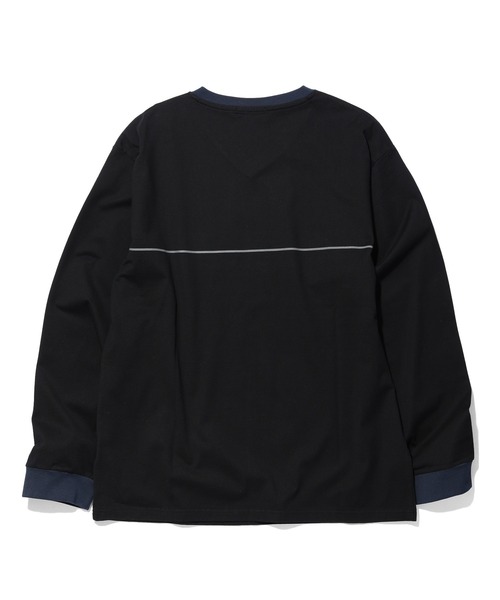 SILAS(サイラス)の「V-NECK L/S TEE(Tシャツ/カットソー・メンズ・ホワイト/ブラック/アッシュ・M/XL/L)」の5枚目の写真