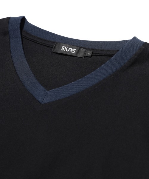 SILAS(サイラス)の「V-NECK L/S TEE(Tシャツ/カットソー・メンズ・ホワイト/ブラック/アッシュ・M/XL/L)」の10枚目の写真