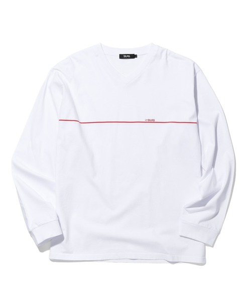 SILAS(サイラス)の「V-NECK L/S TEE(Tシャツ/カットソー・メンズ・ホワイト/ブラック/アッシュ・M/XL/L)」の18枚目の写真