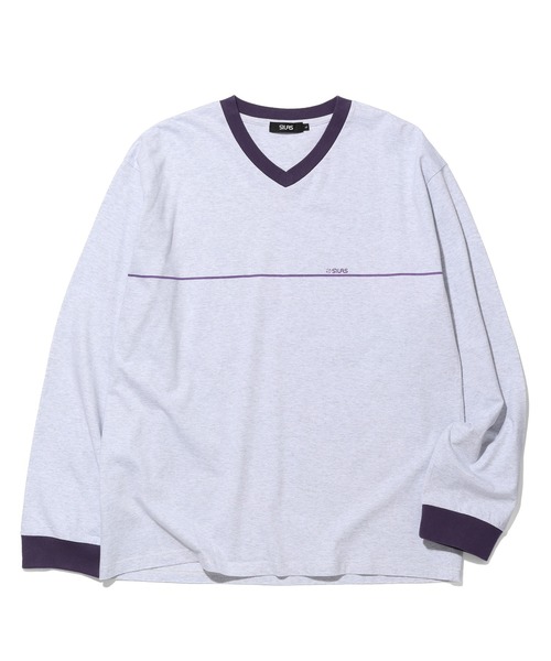 SILAS(サイラス)の「V-NECK L/S TEE(Tシャツ/カットソー・メンズ・ホワイト/ブラック/アッシュ・M/XL/L)」の19枚目の写真