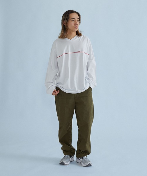SILAS(サイラス)の「V-NECK L/S TEE(Tシャツ/カットソー・メンズ・ホワイト/ブラック/アッシュ・M/XL/L)」の17枚目の写真