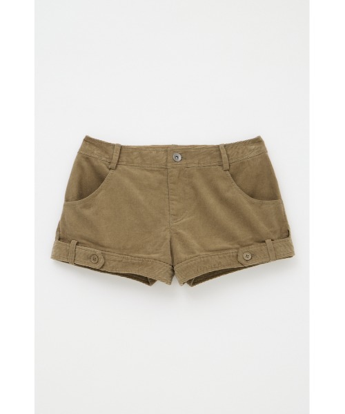 LAGUA GEM（ラグアジェム）の「CORDUROY COMPACT ショートパンツ（その他パンツ・レディース・ベージュ/ブラック/カーキ・X-SMALL/SMALL/MEDIUM）」の2枚目の写真