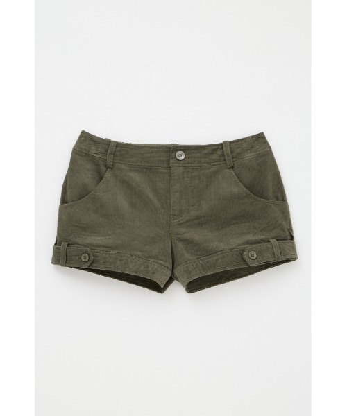 LAGUA GEM（ラグアジェム）の「CORDUROY COMPACT ショートパンツ（その他パンツ・レディース・ベージュ/ブラック/カーキ・X-SMALL/SMALL/MEDIUM）」の3枚目の写真