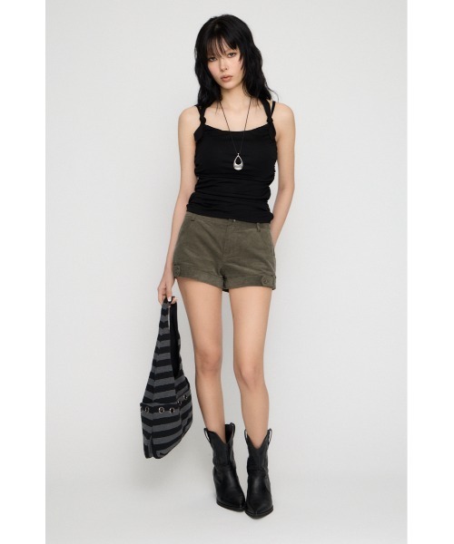 LAGUA GEM(ラグアジェム)の「CORDUROY COMPACT ショートパンツ(その他パンツ・レディース・ベージュ/ブラック/カーキ・X-SMALL/SMALL/MEDIUM)」の8枚目の写真