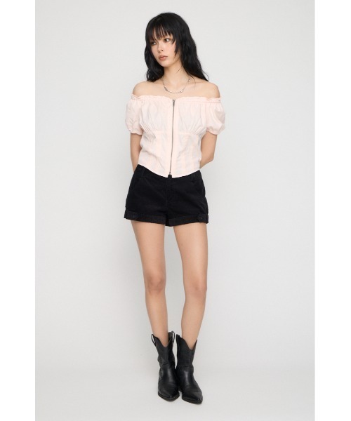 LAGUA GEM(ラグアジェム)の「CORDUROY COMPACT ショートパンツ(その他パンツ・レディース・ベージュ/ブラック/カーキ・X-SMALL/SMALL/MEDIUM)」の13枚目の写真