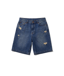 EXTRAORDINARY（エクストラオーディナリー）の「DAMAGE DENIM SHORT DEEP BLUE（その他パンツ）」