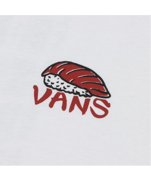 VANS(バンズ)の「VANS ヴァンズ SUSHI TEE CUP SS TEE ショートスリーブ VN0011YAWHT ABC-MART限定 WHITE(Tシャツ/カットソー・メンズ・ホワイト・XX-LARGE/X-LARGE/LARGE/MEDIUM/SMALL)」の4枚目の写真