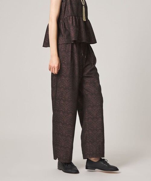 Steven Alan(スティーブンアラン)の「<Steven Alan>ジャガード タック イージー パンツ(その他パンツ・レディース・ブラウン系/ワイン・L/M/S)」の3枚目の写真