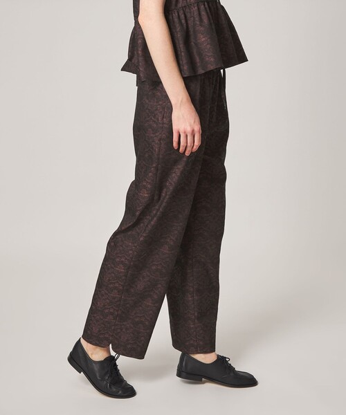 Steven Alan(スティーブンアラン)の「<Steven Alan>ジャガード タック イージー パンツ(その他パンツ・レディース・ブラウン系/ワイン・L/M/S)」の4枚目の写真