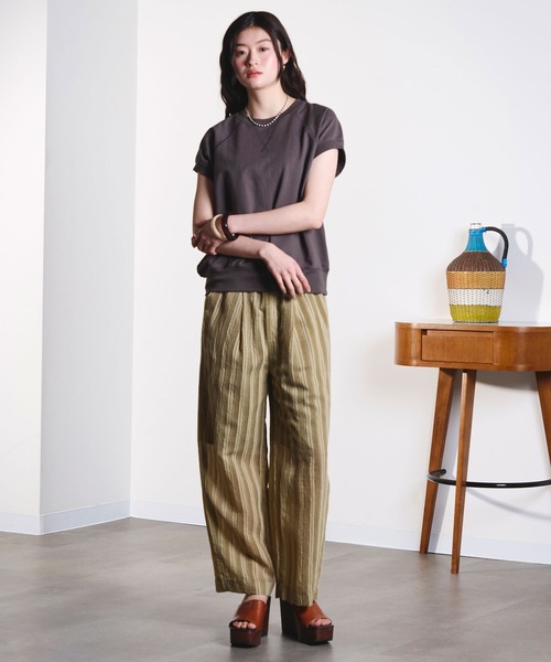 ROSE BUD（ローズバッド）の「CAP SLEEVE SWEAT（スウェット・レディース・ライトグレー/チャコール/ブルー・ONE SIZE）」の8枚目の写真
