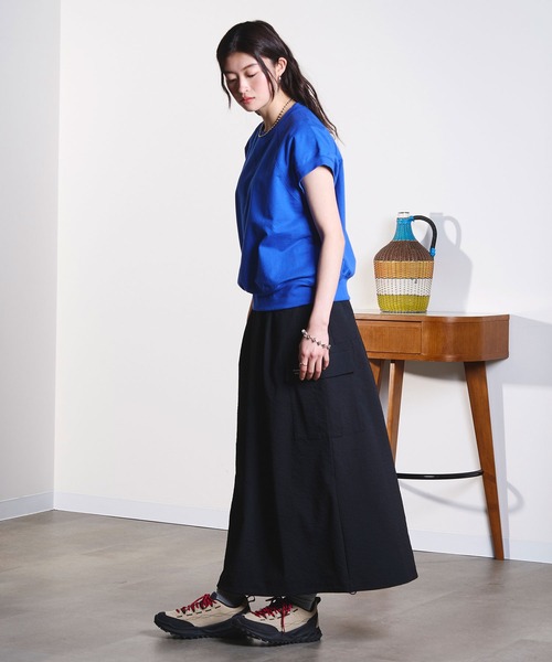 ROSE BUD（ローズバッド）の「CAP SLEEVE SWEAT（スウェット・レディース・ライトグレー/チャコール/ブルー・ONE SIZE）」の17枚目の写真