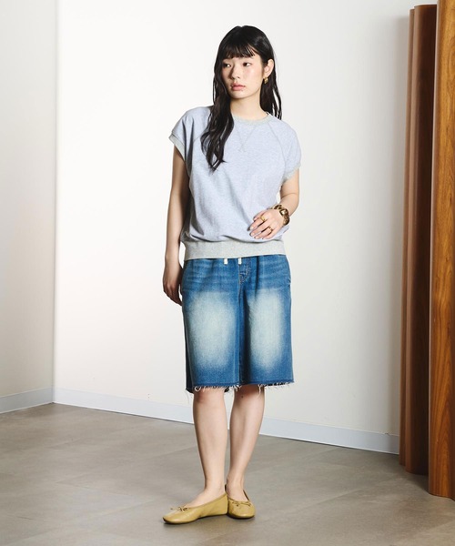 ROSE BUD（ローズバッド）の「CAP SLEEVE SWEAT（スウェット・レディース・ライトグレー/チャコール/ブルー・ONE SIZE）」の22枚目の写真