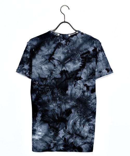 RUDOL(ルドル)の「『RUDOL/ルドル』ローズクロスネックレス付きタイダイ染めテレコUネックTシャツ(Tシャツ/カットソー・メンズ・ブラック/ホワイト・L/M)」の21枚目の写真