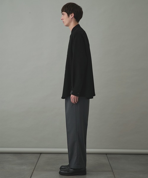 N.HOOLYWOOD(N.ハリウッド)の「【N.HOOLYWOOD】2252-PT06-004 1TUCK PANTS(スラックス・メンズ・ブラック/ダークグレー・38/36)」の7枚目の写真