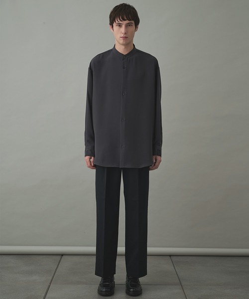 N.HOOLYWOOD(N.ハリウッド)の「【N.HOOLYWOOD】2252-PT06-004 1TUCK PANTS(スラックス・メンズ・ブラック/ダークグレー・38/36)」の3枚目の写真
