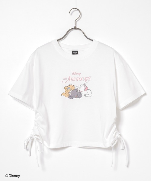 Honeys（ハニーズ）の「【ハニさら・接触冷感・ＵＶカット】ディズニー／脇ドロストＴ（Tシャツ/カットソー・レディース・グリーン系1/レッド系1/ホワイト系1/ブラウン系1/ブラック系1・L/M/S）」の22枚目の写真