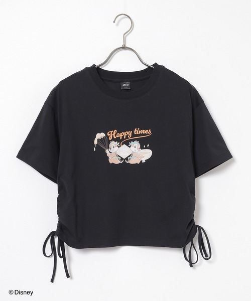 Honeys（ハニーズ）の「【ハニさら・接触冷感・ＵＶカット】ディズニー／脇ドロストＴ（Tシャツ/カットソー・レディース・グリーン系1/レッド系1/ホワイト系1/ブラウン系1/ブラック系1・L/M/S）」の19枚目の写真