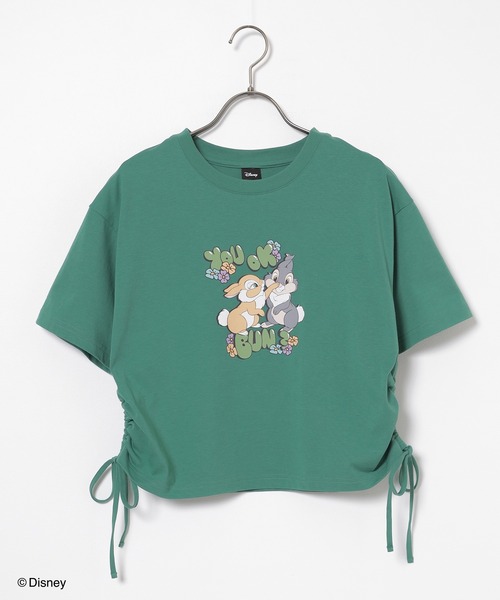 Honeys（ハニーズ）の「【ハニさら・接触冷感・ＵＶカット】ディズニー／脇ドロストＴ（Tシャツ/カットソー・レディース・グリーン系1/レッド系1/ホワイト系1/ブラウン系1/ブラック系1・L/M/S）」の10枚目の写真