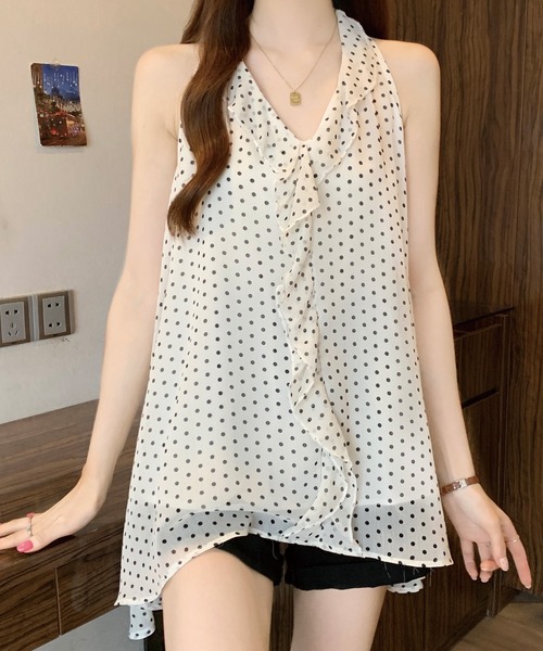 美品♡定価3.7万　フリリードッキングチュニックワンピース　白 セール】VQ｜ブイキュー（レディース）のチュニック（ホワイト/白色系