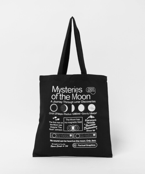 Steven Alan(スティーブンアラン)の「<Factual Graphics> M.O.M TOTE/バッグ(トートバッグ・メンズ・ブラック・FREE)」の1枚目の写真