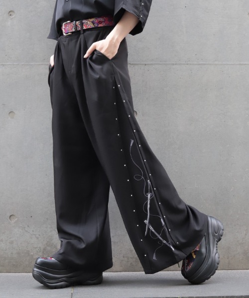 REZEN（リゼン）の「刀×スタッズ袴パンツ（その他パンツ・メンズ・ライトグレー/ブラック/ローズ/ブルーパープル・SMALL/MEDIUM/LARGE）」の10枚目の写真