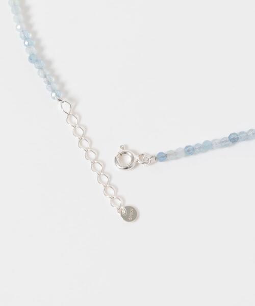 URBAN RESEARCH(アーバンリサーチ)の「decor『デコール』 AQUAMARINE BEAD NECKLACE(ネックレス・レディース・ブルー系その他・-)」の2枚目の写真